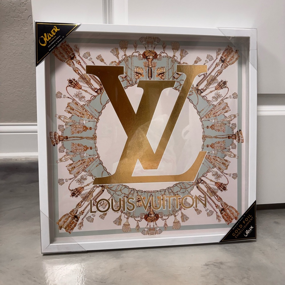 Oliver Gal LV Gold and Cream Wall Art Decor